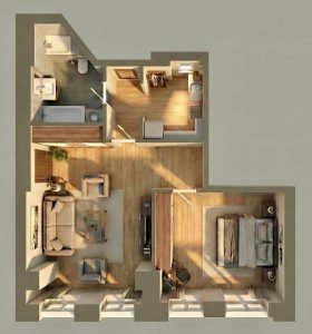 Grundriss 3D Pallocca Immobilien